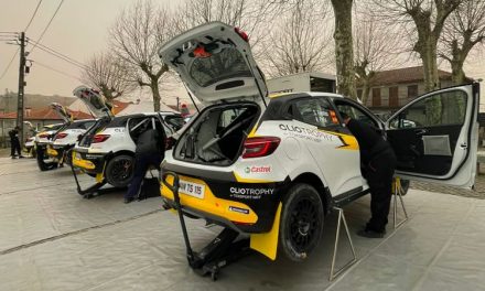 Sergio Fuentes prueba en Portugal el Renault Clio Rally5 con el que competirá en el FIA ERC