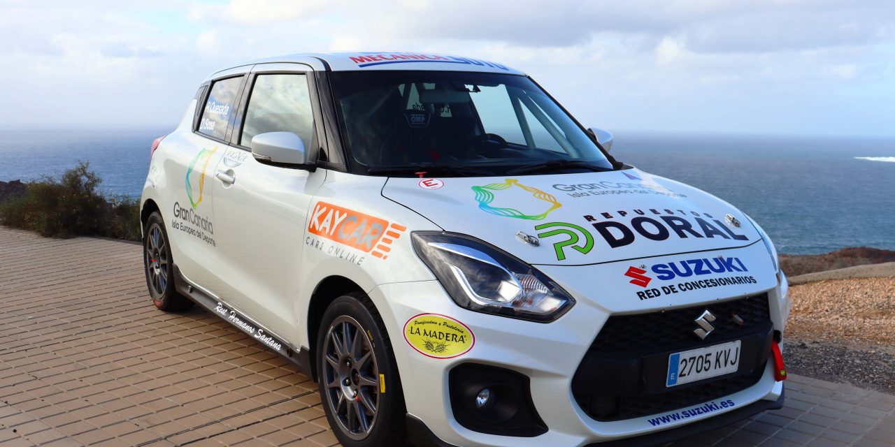 Raúl Quesada y Dani Sosa estrenan su Suzuki Swift en el Rallye Villa de Santa Brígida