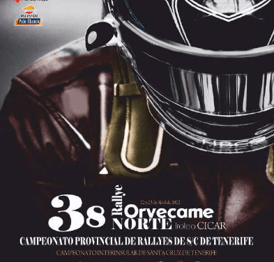 Comienza la temporada de rallyes en Tenerife con la celebración del 38º Rallye Orvecame Norte Trofeo Cicar