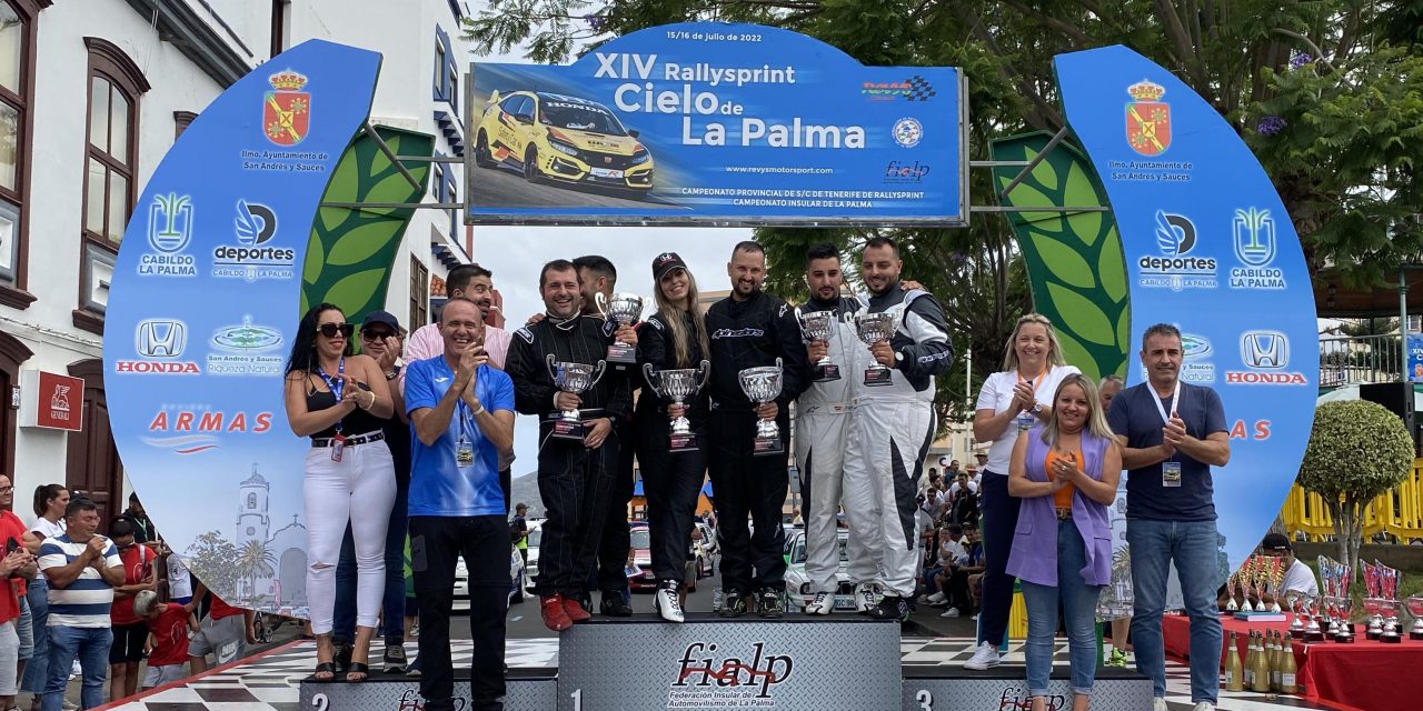 Carlos Alexis Martín-Itahisa Rodríguez, con Honda, se imponen en el XIV Rallysprint Cielo de La Palma
