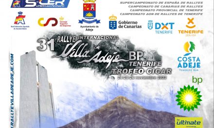 Los líderes del S-CER, Pepe-López y Borja Rozada saldrán con el número uno en el 31º Rallye Internacional Villa de  Adeje BP Tenerife Trofeo Cicar