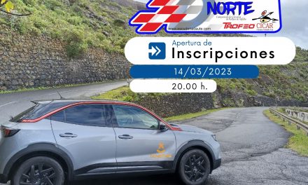 La inscripción del 39º Rallye Orvecame Norte – Trofeo Cicar se activa este martes