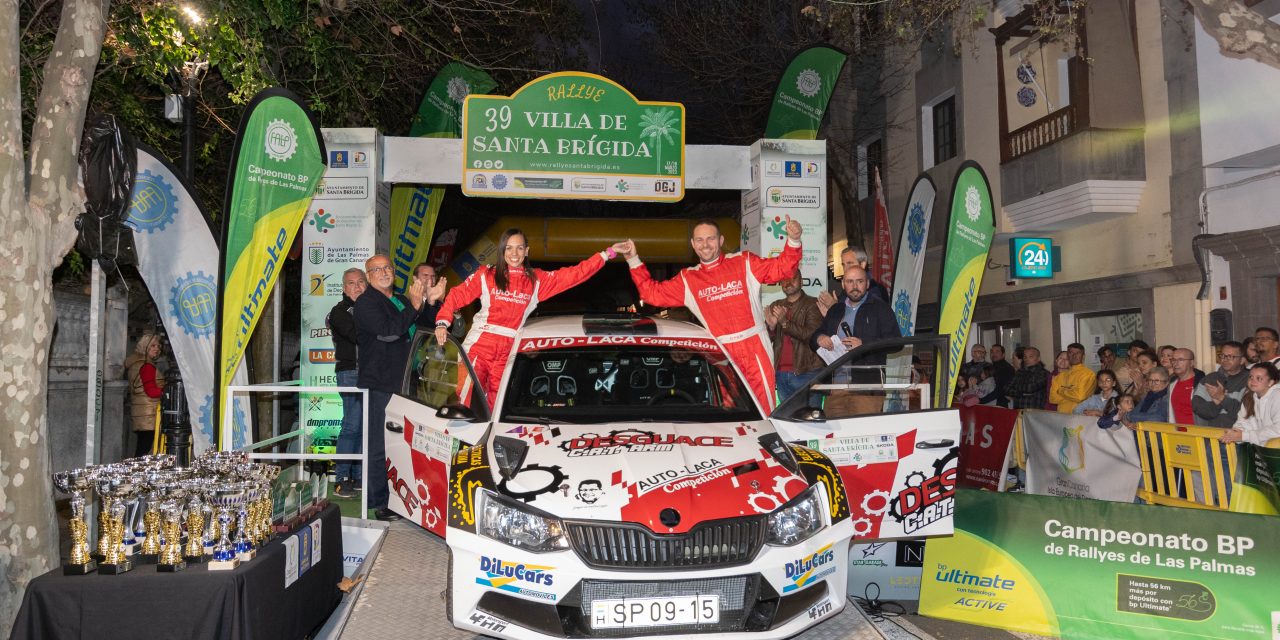 Armide Martín-Judith Cabello, con Skoda Fabia Rally2, se imponen en el 39 Rallye Villa de Santa  Brígida