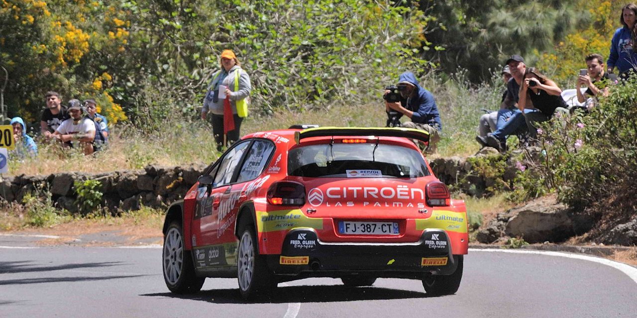 Miguel Suárez y Eduardo González refuerzan su liderato en el Provincial de Rallyes de Tenerife tras ganar el Senderos de La Palma