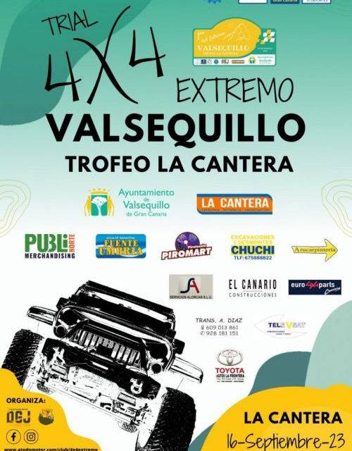 El Trial 4×4 Extremo Valsequillo – Trofeo La Cantera abre inscripciones