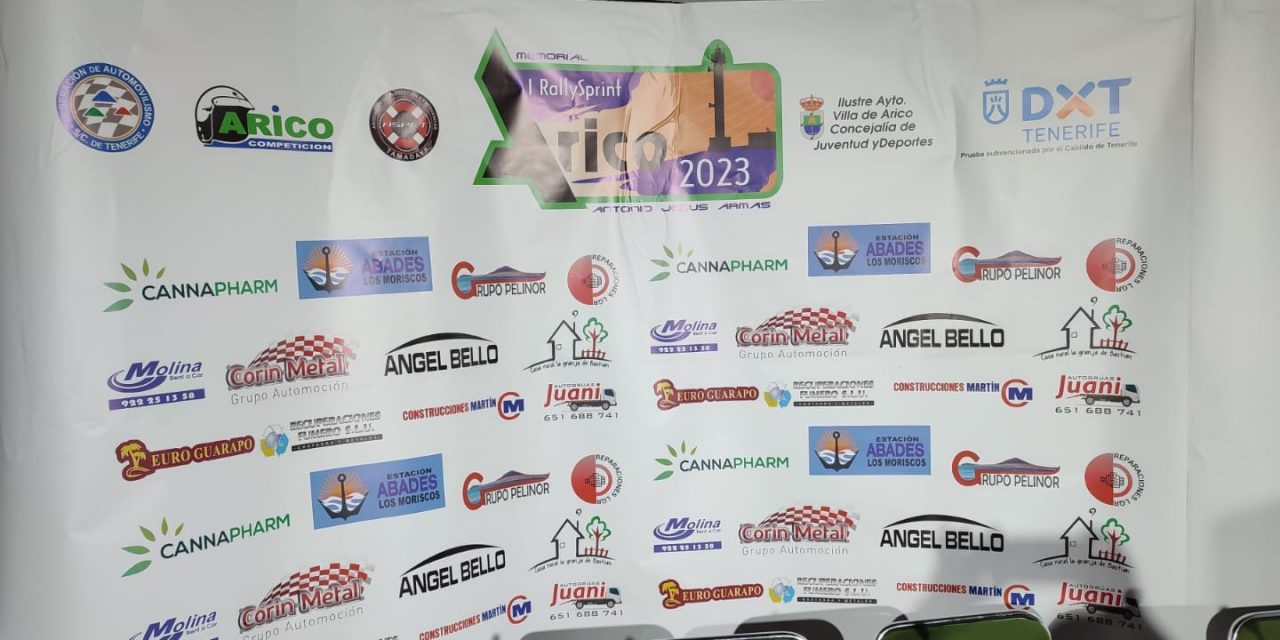 Lista de Inscritos del 1º Rallysprint Arico – Memorial Antonio Jesús Armas (8 y 9 de septiembre) Tenerife 2023