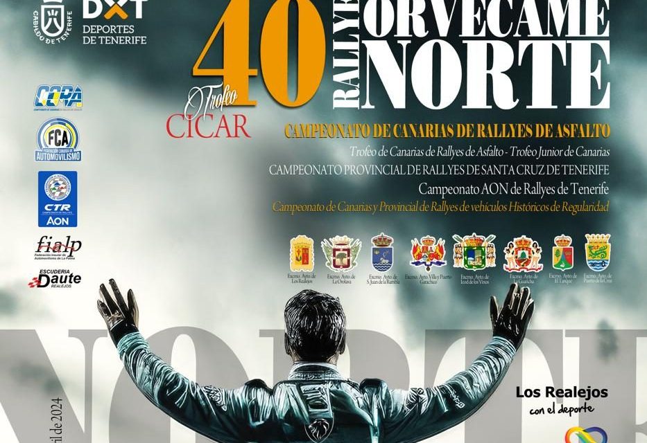 La Escudería Daute Realejos activa este miércoles el periodo de inscripción del 40º Rallye Orvecame Norte – Trofeo Cicar