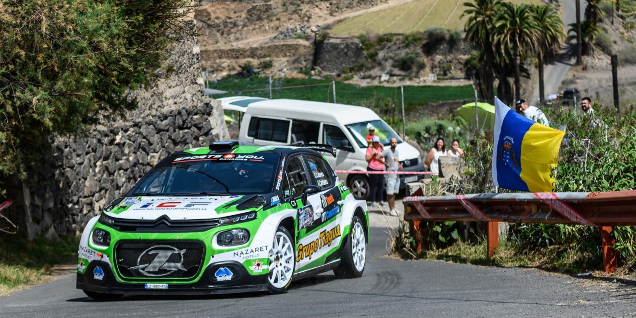 Oscar Cabrera y Aitor Cambeiro, primeros líderes del  Campeonato de Canarias de Rallysprint