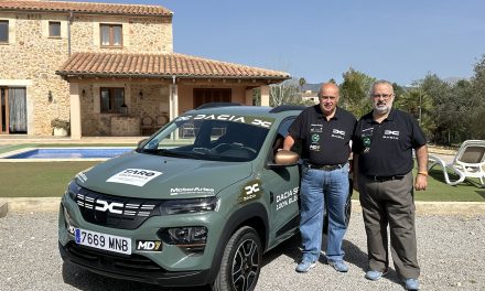 Teo Vega y Juan Carlos de Felipe, en el Eco Rally Villa de Llanes
