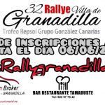 En marcha el periodo de inscripción para participar en el 32º Rallye Villa de Granadilla