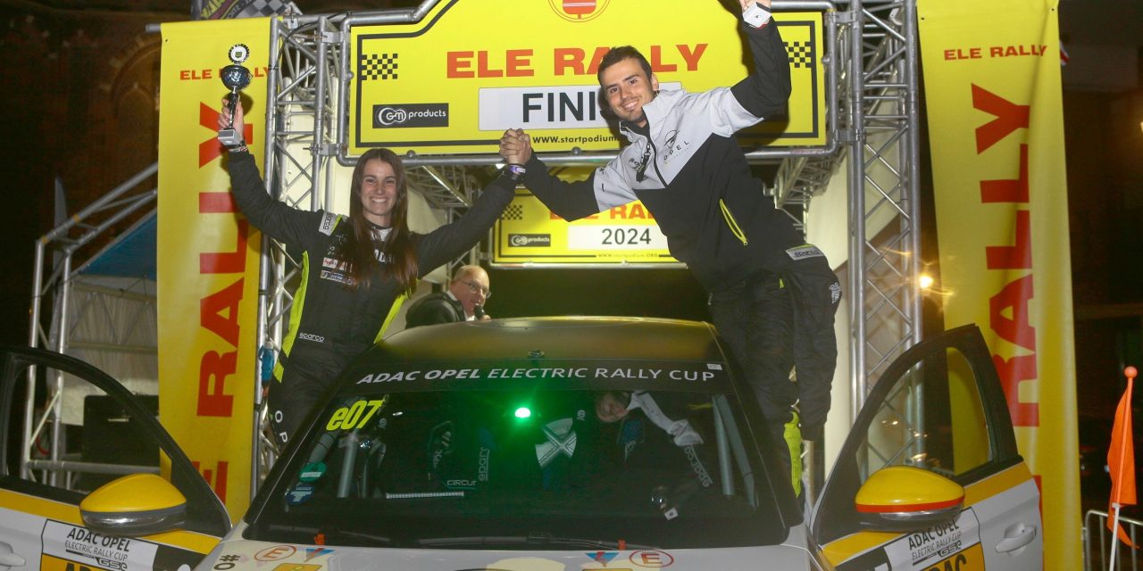 Primer podio para Opel España en la ADAC Opel Electric Rally Cup con Sito Español