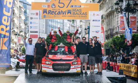 Diego Ruiloba y Ángel Vela ganan el Rally Rías Baixas y suben a lo más alto del podio de Vigo con el Citroën C3 Rally2