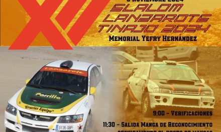 Borja Pérez-Rubén Pérez con el número 1 en el Skoda Fabia R5 para el Slalom «Memorial Jefry Hernández»