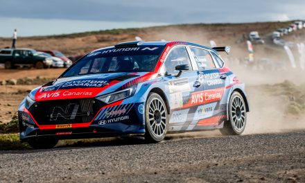 Hyundai Canarias Motorsport estrena la temporada 2025 del CCRA con un trabajado podio de Lukyanuk-Kulikov