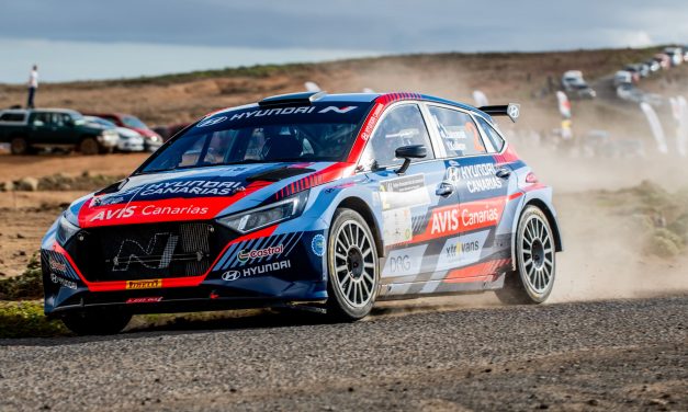 Hyundai Canarias Motorsport estrena la temporada 2025 del CCRA con un trabajado podio de Lukyanuk-Kulikov