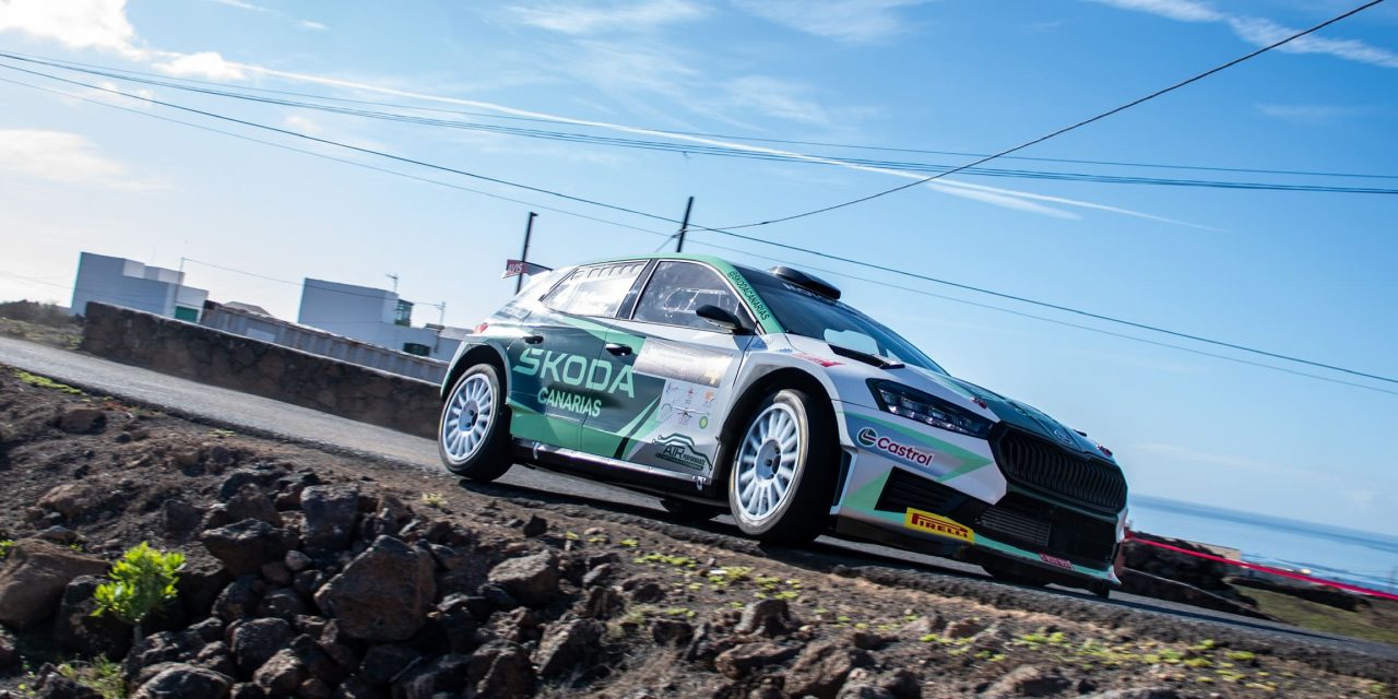 Sergio Fuentes y Ariday Bonilla conquistan sus primeros puntos en el CCRA al volante de su Škoda Fabia RS Rally2