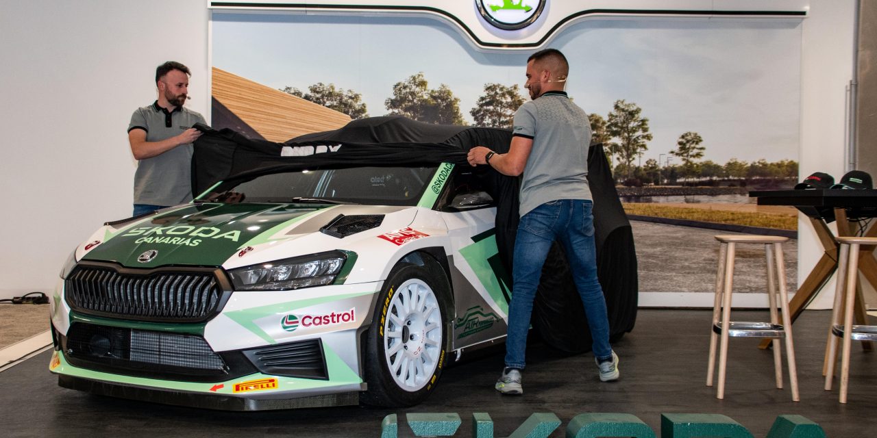 Sergio Fuentes y Ariday Bonilla, de coche cero con su Škoda Fabia RS Rally2 en la 11ª Subida al Boquerón