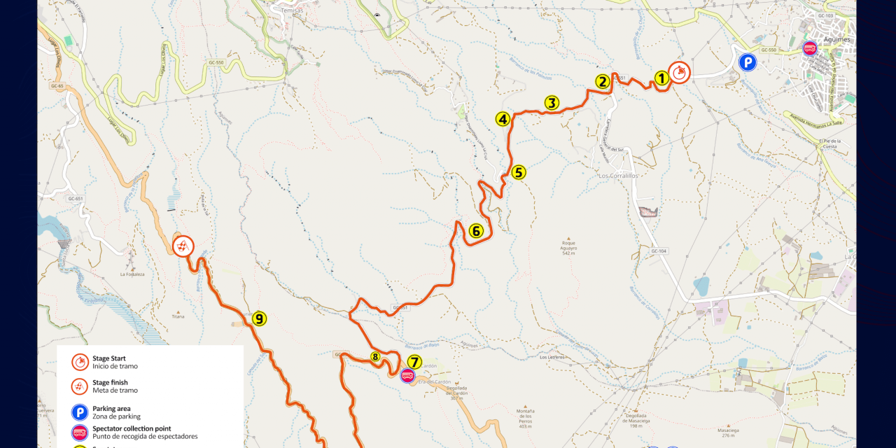 El sur de la isla toma el protagonismo el domingo en el Rally Islas Canarias – Rally de España.