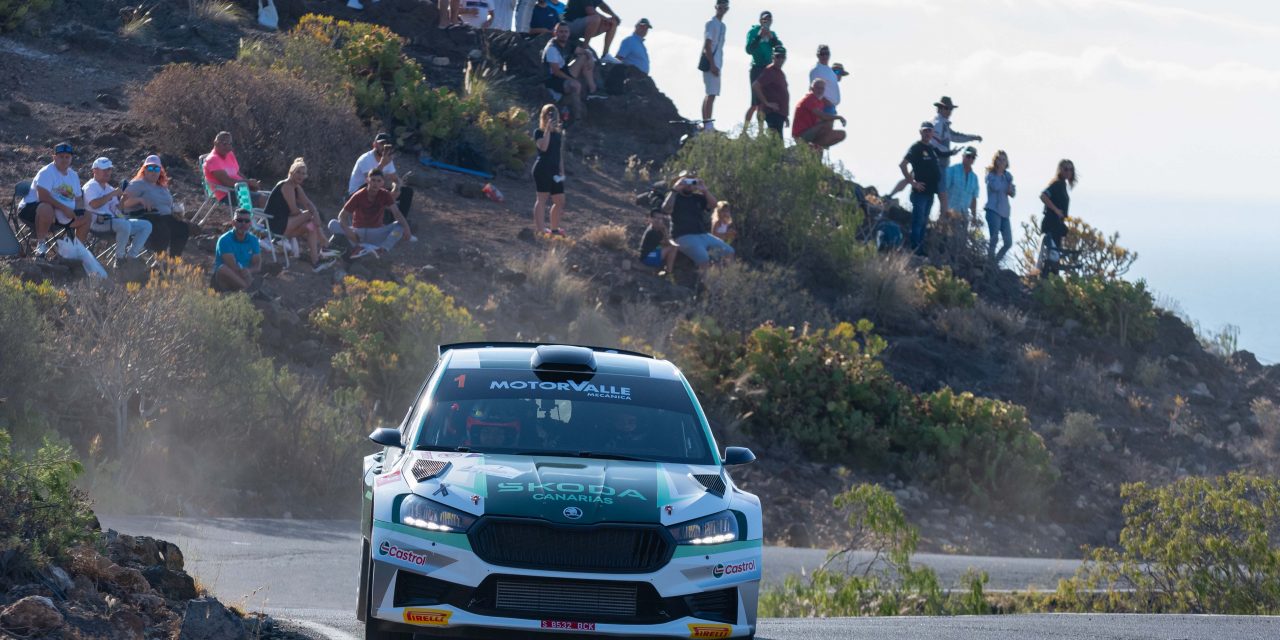 Sergio Fuentes y Teco Hernández, con Škoda Fabia RS Rally2, se anotan la victoria en el Rally Villa de Granadilla