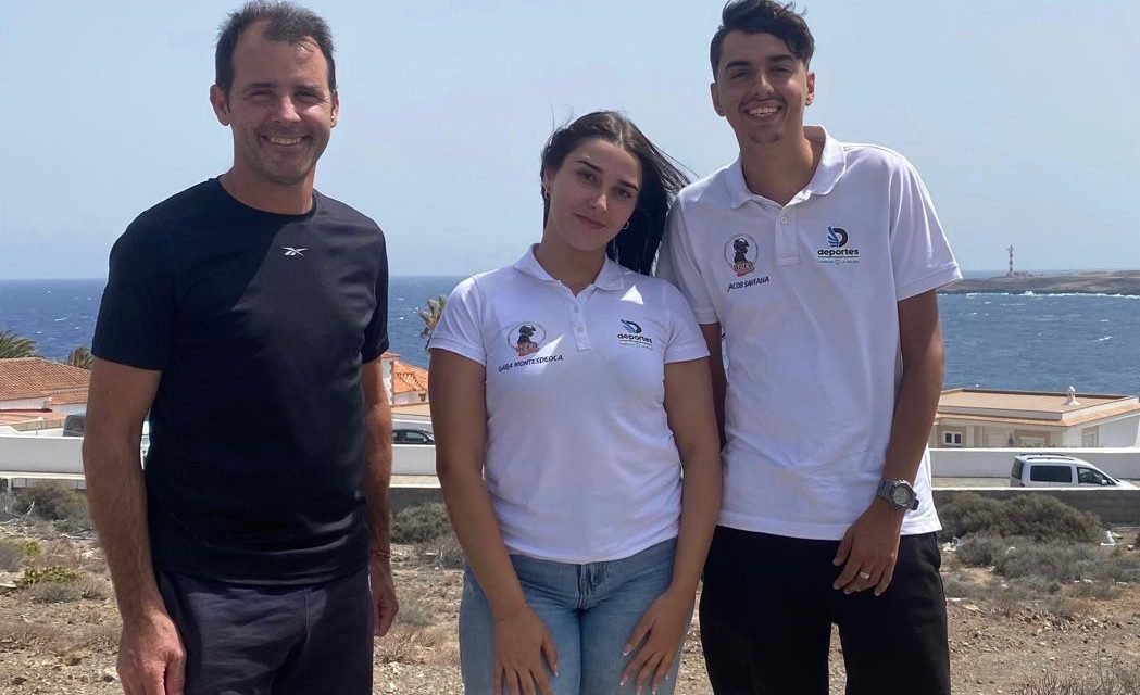 Los titulares del equipo ‘Adea Formación’ prepararon el próximo Slalom de Arico junto al  piloto Víctor Delgado