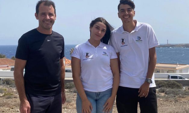 Los titulares del equipo ‘Adea Formación’ prepararon el próximo Slalom de Arico junto al  piloto Víctor Delgado