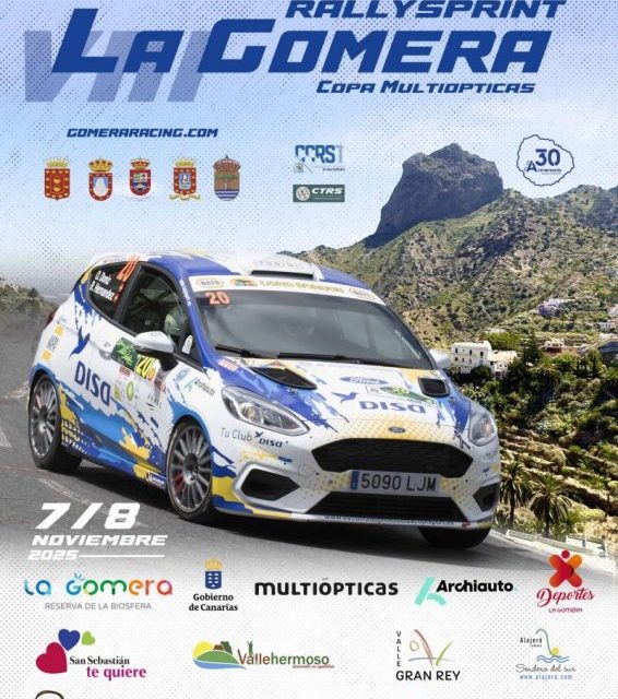 El VIII Rallysprint La Gomera – Copa Multiópticas, listo para celebrarse el 7 y 8 de noviembre