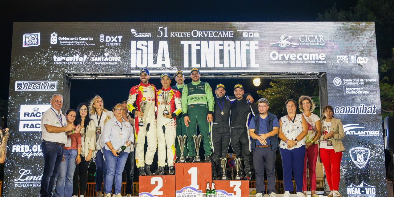 Sergio Fuentes y Teco Hernández, campeones del 51º Rallye Orvecame  Isla Tenerife