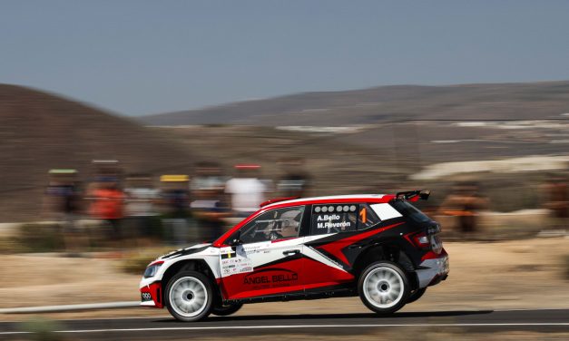 Ángel Bello y su nuevo Škoda Fabia Rally2 debutan con un podio en el Rallysprint de Atogo