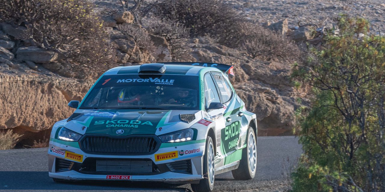 Sergio Fuentes logra la victoria en el Rally Isla Tenerife y alcanza el éxito con su Škoda Fabia RS Rally2