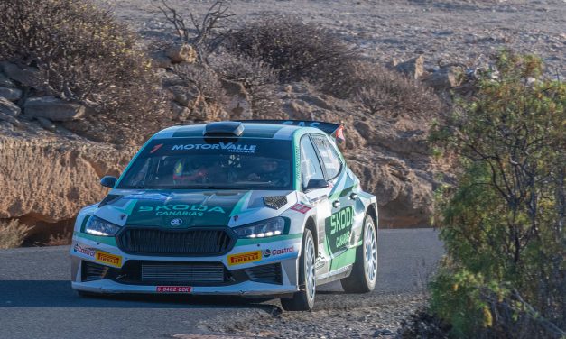 Sergio Fuentes logra la victoria en el Rally Isla Tenerife y alcanza el éxito con su Škoda Fabia RS Rally2