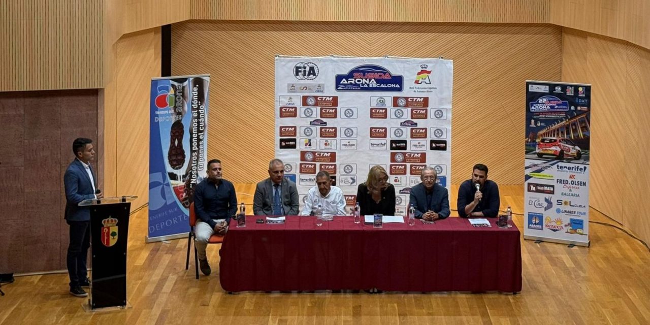 ¡Qué notición! La presentación de la Subida Arona-La Escalona ha sido todo un éxito y, además, ¡anunciaron un evento de la FIA para 2027 en Arona !