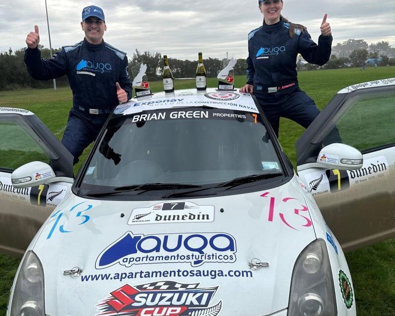 ÉDGAR VIGO Y FÁTIMA AMENEIRO FIRMAN UNA ACTUACIÓN DE ÉLITE INTERNACIONAL EN NUEVA ZELANDA CON UN TOP 5 EN EL APRC Y PODIO EN EL NZRC AUCKLAND, NUEVA ZELANDA