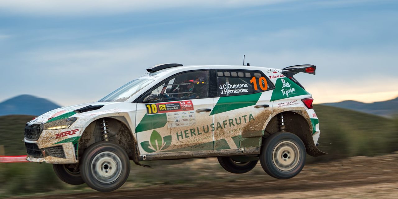 JUAN CARLOS QUINTANA Y JONATHAN HERNÁNDEZ EN EL RALLYE CIUDAD DE POZOBLANCO