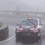 El Toyota GR Yaris Rally2 de Luis Monzón y José Carlos Déniz, con el número uno en el 42 Rally Villa de Santa Brígida