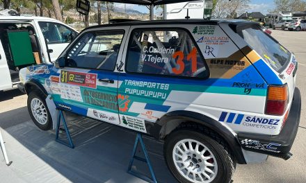 Cristian Calderín en el Rally de Pozoblanco, su segunda cita del CERT.