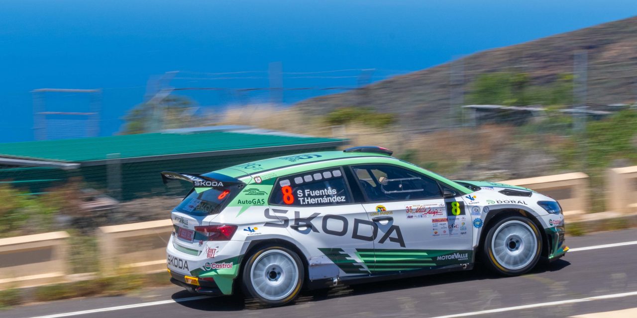 Buenos puntos para Sergio Fuentes y Teco Hernández,  cuartos en el Rally Villa de Adeje