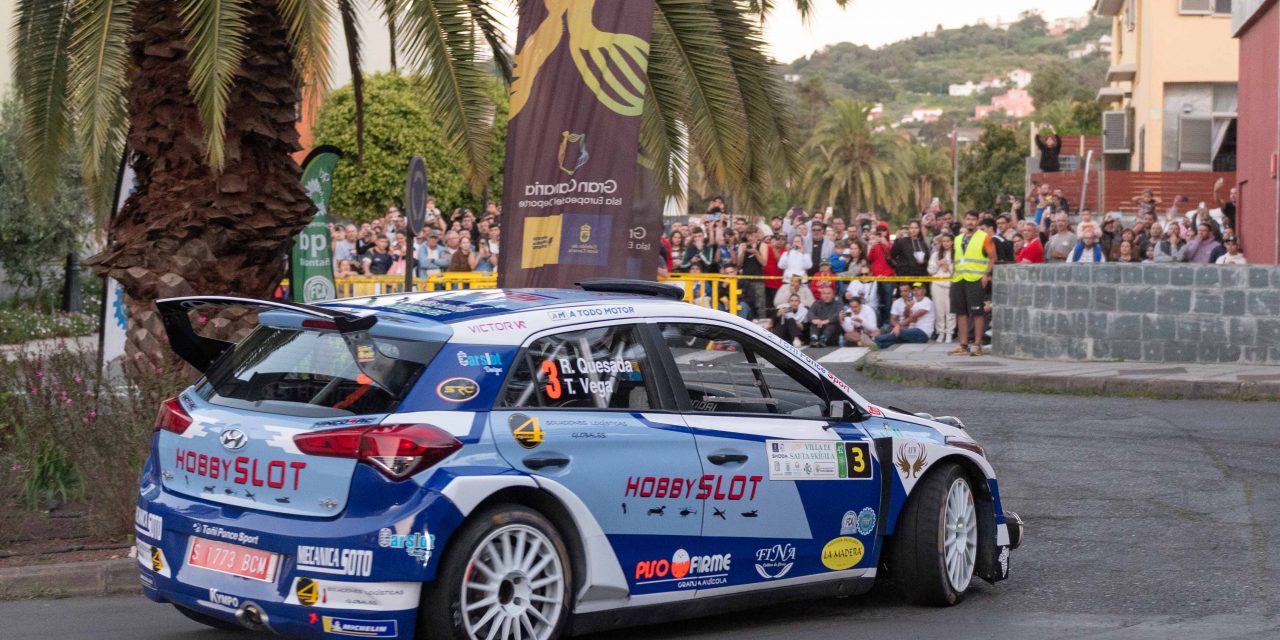 Raúl Quesada y Agustín Vega repiten plaza de podio en  el Rally Villa de Santa Brígida