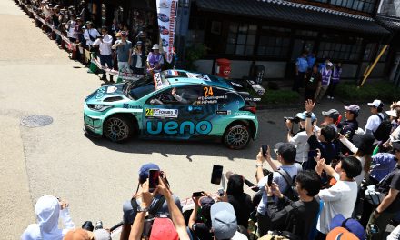 Una salida de carretera trunca las opciones de Rogelio Peñate en el Rally de Japón