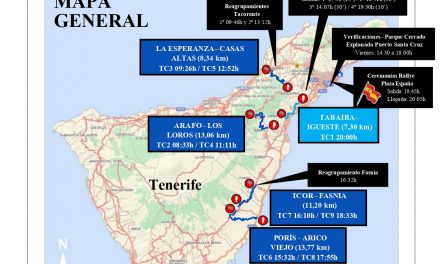 El 52º Rallye Orvecame Isla Tenerife gira al sur, con sede oficial en la Capital