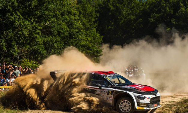 El Lancia Ypsilon Rally2 HF Integrale suma siete victorias parciales en su primer Rally Blendio Princesa de Asturias