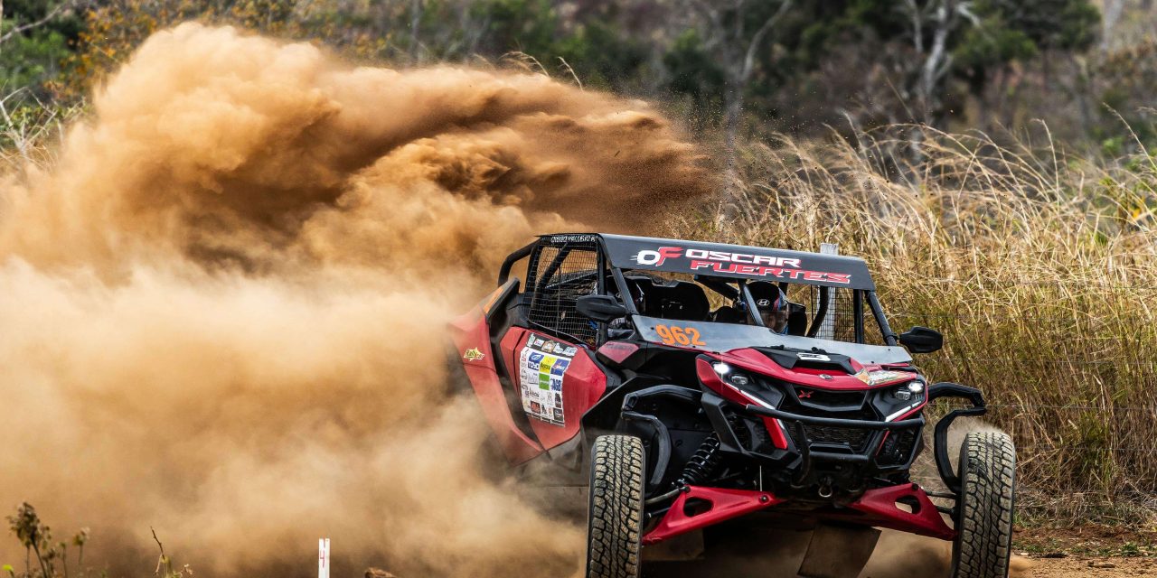 Óscar Fuertes Jr. triunfa por primera vez como piloto de rallyes con 14 años