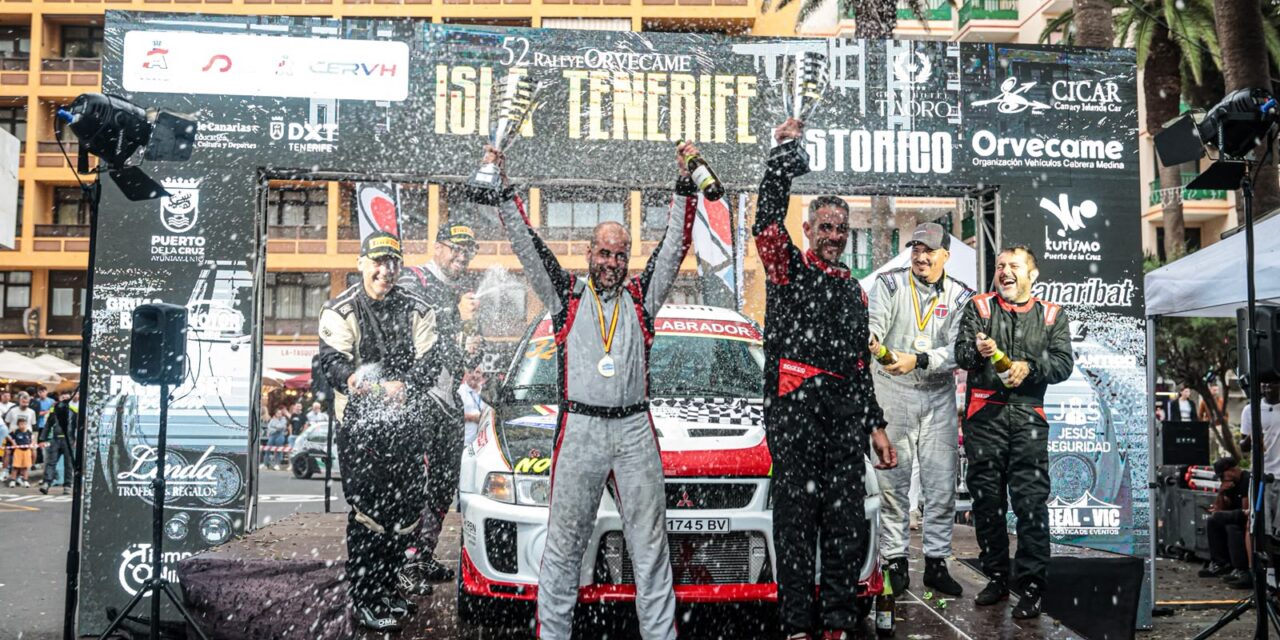 Rubén Martín y Yeray Rodríguez firman el mejor tiempo del 52º Rallye Orvecame Isla Tenerife Histórico
