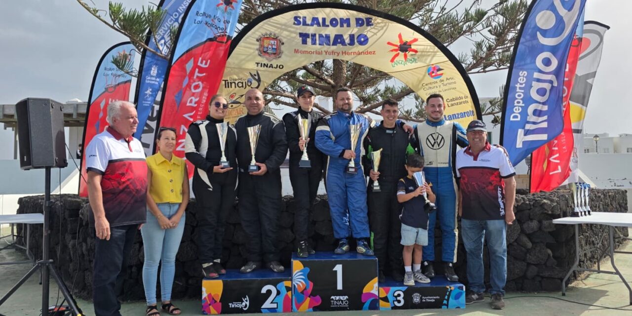 TOÑÍN SUÁREZ-KIMBERLEY SUÁREZ REPITEN TRIUNFO CON EL MITSUBISHI LANCER EVO – VELOCIDAD EN TIERRA TINAJO-Memorial Jefry Hernández