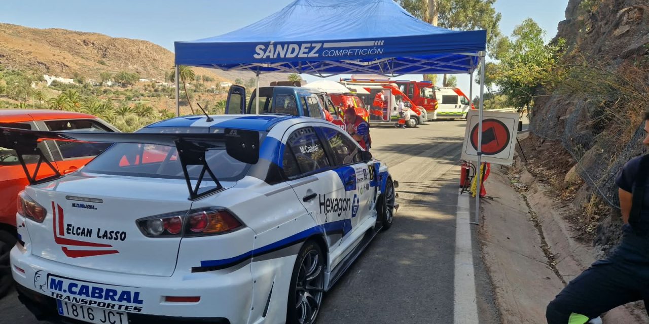 Nuevo doblete de Miguel Cabral en las Tirajanas con el Mitsubishi Evo X