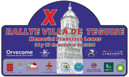 El X Rallye Villa de Teguise cambia a los días 11 y 12 de diciembre